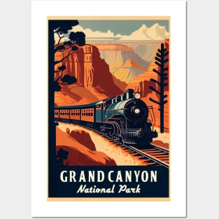 Grand Canyon National Park Vintage Travel Poster Posters and Art